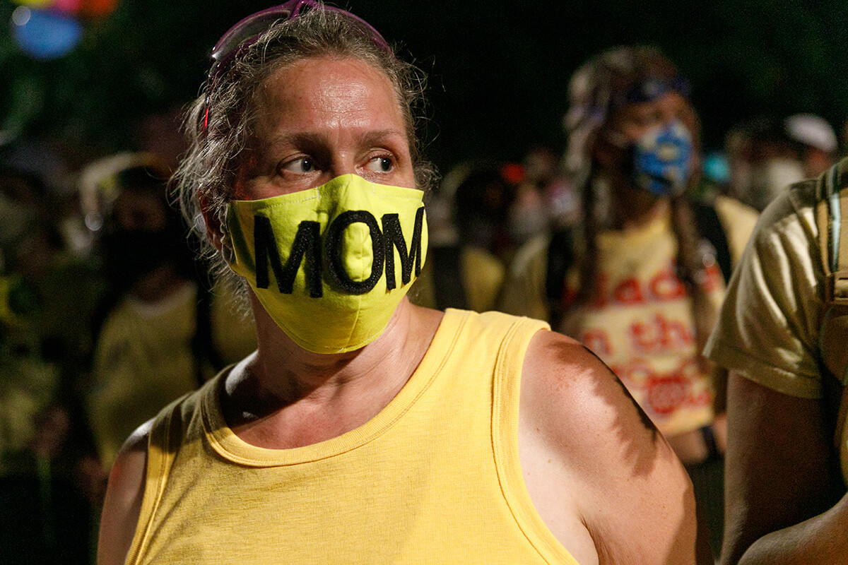 a group of women demonstrating on behalf of Black Lives Matter