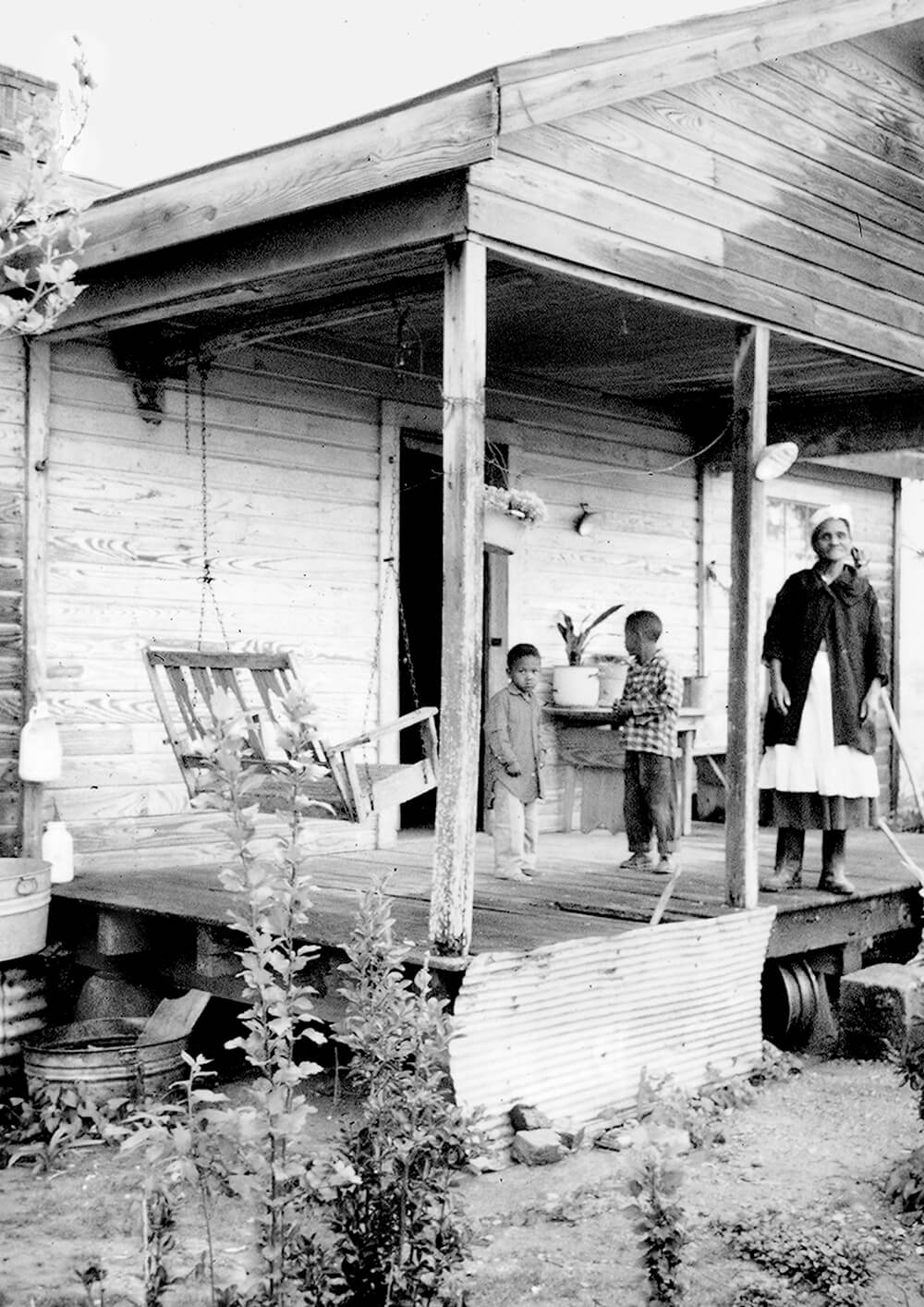 Rosie Nelson with sons Carl and Marvin