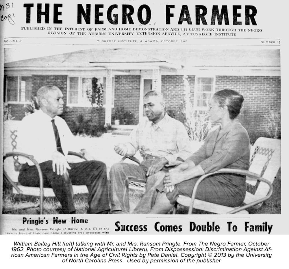 William Bailey Hill (left) talking with Mr. and Mrs. Ransom Pringle William Bailey Hill (left) talking with Mr. and Mrs. Ransom Pringle