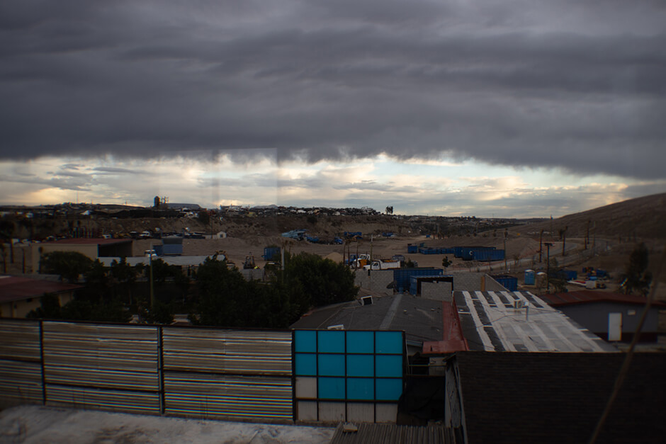 Eco Wast land fill as viewed from Pastor Rivera s office at the Agape shelter in Tijuana